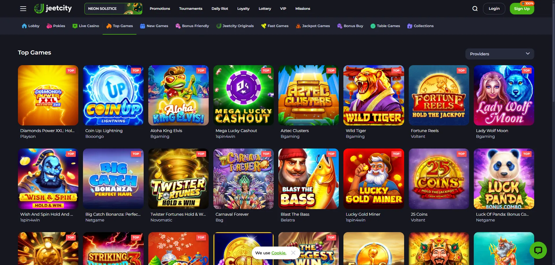 JeetCity Casino game library &mdash; slots, live dealer and table games NZ